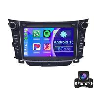 Keoaiob pour I30 Elantra GT 2 Generation 2011-2017 Autoradio Stéréo 7 Pouces Head Unit GPS Navigation Lecteur Multimédia WiFi SWC CarPlay sans Fil Android Auto Caméra De Recul MIC(Size:M150CP)