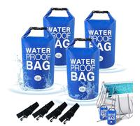 KEOHOLI Lot de 4 poids universels pour marches de piscine en PVC 500D - 10 L - Sacs étanches pour échelle de piscine hors sol - Sacs de sable pour escaliers de piscine - Remplissage facile et rapide