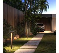Keope - Borne & Potelet Solaire - Aluminium - Noir