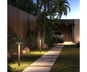 Keope - Borne & Potelet Solaire - Aluminium - Noir