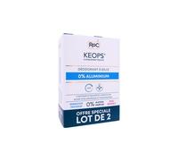Keops Déodorant à Bille 0% Aluminium 2x30 ml