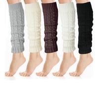KEORHEZ 5 Paires De Jambiere Femme Guêtres Femme Peuvent être Portées Au Printemps En Hiver Et En Automne Un Bon Choix Pour Les Cadeaux Pour Femmes La Taille Est De 40 X 9 Cm