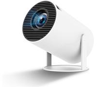 KEPEAK Mini vidéoprojecteur 4K Full HD 1080P - Portable - Prise en charge de 180 degrés de rotation - Keystone automatique - Wifi6 - BT5.0 - Smart - Courte distance - Pour cinéma à la maison