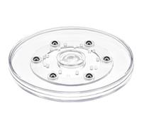 Kepfire Acrylique Lazy Susan Plateau Tournant 12,5 cm Organisateur Palier Tournant Affichage Base Cuisine Pimenter Étagère