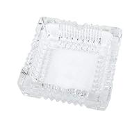 Kepfire Carré Transparent Cristal Verre Cendriers Européen Salle de Séjour Bureau Bar Intérieur Restaurant Décoration Cigare Cendriers Men Cadeau