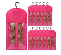 Kepgapo 12 Pièces Support Perruque Rangement Perruque Perruque Rangement avec Cintre Support D'Extension Cheveux Support Perruque pour le Stockage D'Extensions Cheveux