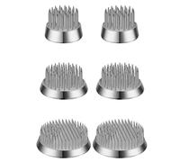 Kepgapo 6 PièCes 3 Tailles en Acier Inoxydable Grenouilles Florales Kenzan Porte-Fleurs Ronds Arrangeurs de Fleurs Argenté Kenzan (0,9 Pouces, 1,34 Pouces, 2,36 Pouces)