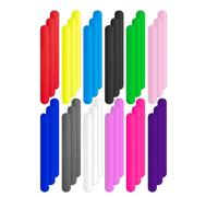Kepgapo Clips de Support de Rouleau de Papier d'emballage Différentes Couleurs Bandes Métalliques Recouvertes de Silicone Flip 1 X 9 Po Bande de Claque de Support d'affiche