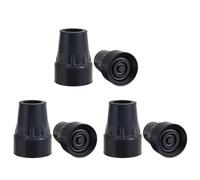 Kepgapo Embouts de BéQuille, Embouts de Canne en Caoutchouc AntidéRapants Robustes de 3/4 Pouces, Capuchons de Pied de Canne de Remplacement, Coussinets de BéQuille, 6 PièCes