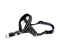 Kepgapo MuselièRes pour Chien, Collier Anti-Aboiement pour Chien, Outil de Dressage Respirant pour Chien, MuselièRe en Nylon avec Bandes RéFléChissantes, S-Noir