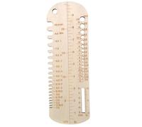 Kepgapo RèGle à Tricoter pour Chaussettes, Jauge de Taille D'Aiguille à Tricoter en Bois, Outil de Mesure, RèGle PréCise pour Chaussettes, Bloqueur de Tricot pour Bricolage