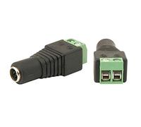 Keple 2,1mm DC Prise de Courant Puissance Femme Connecteur Adaptateur Terminal à Vis Compatible avec Caméra de sécurité CCTV, Caméra IP, DVR, Moniteurs à Bande LED/Projecteurs Plug Adapter Connector