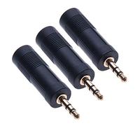 Keple 3,5mm Prise Mâle vers 6,35mm Stéréo Femelle de Adaptateur Casque, Prise AUX Mini Jack Convertisseur Connecteur Audio Cable Fiche pour Laptop, Samsung Galaxy, Huawei, OnePlus, TV (Paquet de 3)