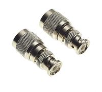 Keple 50 Ohm SMA mâle vers N Type mâle Adaptateur - Adaptateur coaxial pour antenne, WiFi, routeur, Radio, coaxial mâle-Femelle, Ham Extender Transceiver - 2 pièces