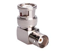 Keple Adaptateur BNC à angle droit de 90 °, connecteur coaxial femelle vers mâle, adaptateur d'angle de câble coaxial SDI pour caméra de sécurité CCTV, antenne radio DVI DAB CB