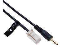 Keple Adaptateur de câble Audio d'entrée AUX Compatible avec l'autoradio Suzuki SX4 Grand Vitara Swift Jimny Clarion et la Subaru BRZ Forester Outback Legacy Impreza | 8 Broches | 1.5m