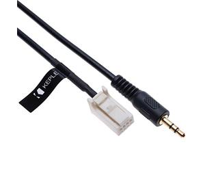 Keple Adaptateur de câble Audio d'entrée AUX Compatible avec l'autoradio Suzuki SX4 Grand Vitara Swift Jimny Clarion et la Subaru BRZ Forester Outback Legacy Impreza | 8 Broches | 1.5m