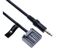 Keple Adaptateur de câble audio d'entrée AUX Compatible avec le véhicule Honda Accord Civic CRV Navigation GPS Nav | 3.5 mm 20 broches Radio Male Interface Câble Connecteur | 1.5 m