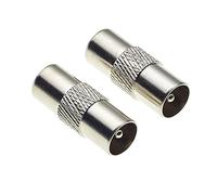 Keple Adaptateur de prise coaxiale TV vers prise coaxiale TV, lot de 2, prise d'antenne mâle