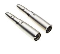 Keple Adaptateur fiche XLR 3 Broches vers Prise Jack Mono 6,35 mm (1/4"), 2 pièces