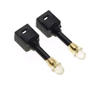 Keple Adaptateur Prise TOSLink vers Mini Prise TOSlink 3,5 mm, 2 pièces - Adaptateur Prise vers Prise avec Pointe dorée, Adaptateur Jack vers Prise