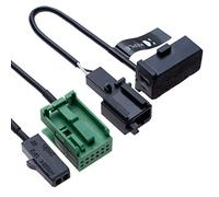Keple Autoradio Câble de câblage Bluetooth 12 Broches avec Microphone Commande vocale Compatible avec RCD510 RNS315 RNS510 SDS 3.6m
