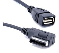 Keple Aux-in MDI AMI Mp3 Cable by Cordon Adaptateur d'interface Aux Music Cord 3.5mm Jack Connecter Une clé USB à Votre Voiture Compatible avec Super Estate Année 2010 2011 2012 2013