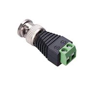 Keple BNC Connecteur Fiche Mâle Vis Bornier Connecteur Adaptateur Video Balun Connecteur Émetteur-Récepteur Compatible avec Caméra de Surveillance CCTV, DVR, TV, Video, HD-TVI CVI AHD