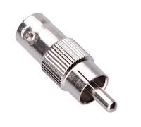 Keple BNC vers RCA Adaptateur, Prise femelle BNC à mâle Phono, adaptateur connecteur coupleur de câble coaxial d'alimentation CCTV Compatible avec les caméras de surveillance de sécurité TV CCTV