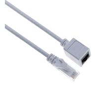 Keple Câble Ethernet RJ45 2 M Cat6 Mâle-Femelle Compatible Cat5 Cat5e PC Ordinateur Portable Routeur Modem Switch TV Imprimante Caméra CCTV - Câble Réseau De Prolongation (Blanc)