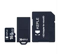 Keple Carte Mémoire microSD de 16 Go Classe 10 Compatible avec Panasonic Lumix DMC-FZ62, DMC-FZ200, DMC-FT25, DMC-FZ70, DMC-FT4, DMC-FT20, DMX-XS1 DSLR Caméra | Micro SD 16 Go
