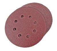 Keple Disques abrasifs 125 mm - Support auto-agrippant, ensemble de papier abrasif rond, trous d'extraction de poussière lot de 5 disques abrasifs - 120 patins de ponçage grain pour ponceuse orbitale