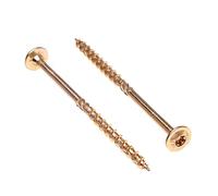 Keple - Lot de 100 vis à bois - Vis Torx auto-taraudeuses - Pour bois et traverses de chemin de fer - Vis longues pour bois et brides en bois - Pour assemblage et construction