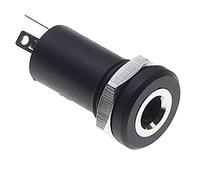 Keple Lot de 5 Prises Jack 3,5 mm 2 Broches - Prise Audio vidéo Mono à souder pour Casque avec écrou