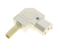 Keple Prise IEC recâblée C13 10A à Angle droit-IEC320 C13, connecteur à 3 Ports, Adaptateur d'alimentation, Broches de Prise en Ligne