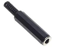 Keple Prise Jack stéréo 6.35mm 1/4 ", 3 Broches, 5 pièces, poignée en Plastique, Prise de réparation, Type à souder TS, connecteur de câble Audio, DIY