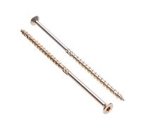 Keple Tête Plate 8 mm x 180 mm - Vis Torx Autotaraudeuses pour Bois et Traverses de Chemin de Vis Longues pour Assemblage et Construction - Lot de 50 pièces