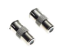 Keple type F femelle à mâle Adaptateur - Adaptateur mâle pour RG59 RG6 câble coaxial, mâle, installation vissable - 2 pièces