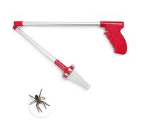 KEPLIN Attrape-araignées Pliable, Extra Long avec poignée, élimine en Toute sécurité Les araignées, Les Insectes, Les Longues Jambes, Les guêpes, Les Abeilles et Les Mites, Original (Rouge)