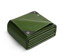 Keplin Bâche imperméable 90 g/m² - 3 x 3 m - Très résistante à la moisissure - Facile à Laver - Matériau en polyéthylène, Bords renforcés avec œillets métalliques - Vert