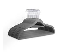 KEPLIN Cintres en Velours 50 unités - (45 cm), Fins, Antidérapants - Barre à Cravate et Crochet à 360°, Rangement de la Maison, Organisateur Armoire Robuste, Peu Encombrant pour Costume, Veste (Gris)KEPLIN Cintres en Velours 50 unités - (45 cm), Fins, Antidérapants - Barre à Cravate et Crochet à 360°, Rangement de la Maison, Organisateur Armoire Robuste, Peu Encombrant pour Costume, Veste (Gris)