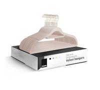 KEPLIN Lot de 20 cintres antidérapants en Velours avec Barre à Cravate et Crochet à 360°, durables et Robustes, Peu encombrants pour Costumes, Vestes et vêtements - Solution de Rangement à Domicile