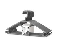 KEPLIN Lot de 20 cintres en Plastique Blanc Peu encombrant | Crochets pivotants Robustes pour vêtements, Manteaux, Robes, Chemises, Vestes, Pantalons | Antidérapants avec Crochet Rotatif et Cravate