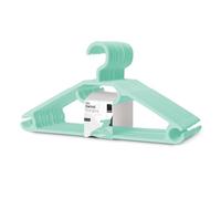 KEPLIN Lot de 20 cintres en Plastique Blanc pour économiser de l'espace | Crochet pivotant Robuste pour vêtements, Manteaux, Robes, Chemises, Vestes, Pantalons | Antidérapant avec Crochet Rotatif et