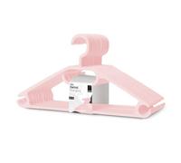 KEPLIN Lot de 20 cintres en Plastique Blanc pour économiser de l'espace | Crochet pivotant Robuste pour vêtements, Manteaux, Robes, Chemises, Vestes, Pantalons | Antidérapant avec Crochet Rotatif et