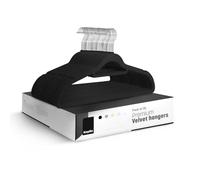 KEPLIN Lot de 30 cintres antidérapants en Velours avec Barre à Cravate et Crochet à 360°, durables et Robustes, Peu encombrants pour Costumes, Vestes et vêtements, Solution de Rangement à Domicile