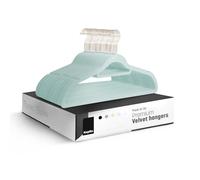 KEPLIN Lot de 30 cintres antidérapants en Velours avec Barre à Cravate et Crochet à 360°, durables et Robustes, Peu encombrants pour Costumes, Vestes et vêtements, Solution de Rangement à Domicile