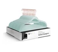 KEPLIN Lot de 50 cintres antidérapants en Velours avec Barre à Cravate et Crochet à 360°, durables et Robustes, Peu encombrants pour Costumes, Vestes et vêtements, Solution de Rangement à Domicile