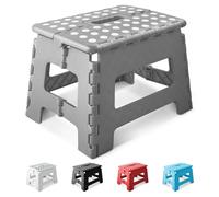 KEPLIN Marchepied Pliable Robuste de 22,9 cm | Repose-Pieds Pliable antidérapant pour Tout-Petits, Enfants et Adultes | Portable et léger en Plastique avec poignée de Transport pour intérieur ou
