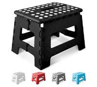 KEPLIN Marchepied Pliable Robuste de 22,9 cm | Repose-Pieds Pliable antidérapant pour Tout-Petits, Enfants et Adultes | Portable et léger en Plastique avec poignée de Transport pour intérieur ou